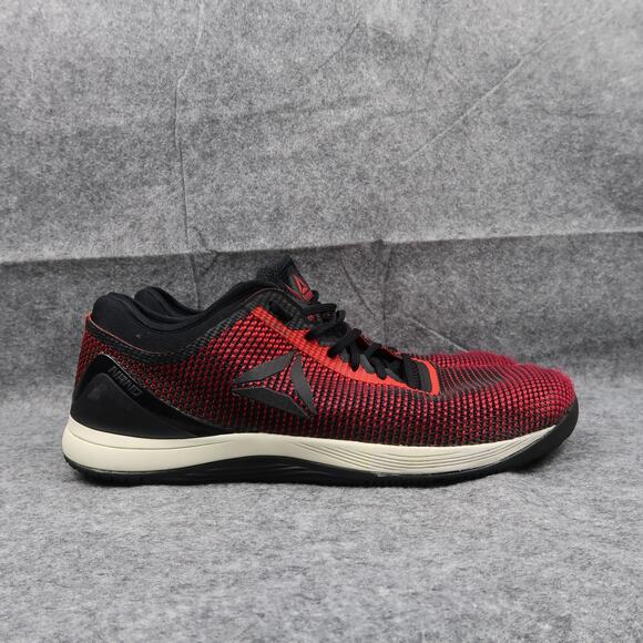 Reebok Shoes Mens 13 Nano 8 CrossFit Gym Trainer Athletic Black Red Lace Up - Picture 1 of 13